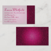 Pink Glitter Sequin Disco Glitz Visitekaartje (Voorkant / Achterkant)