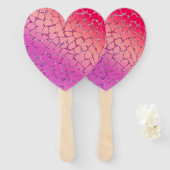 PINK GLITTER STYLISH MODERN HANDWAAIER (Voorkant en achterkant)