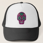 pink glitter sugar skull trucker pet (Voorkant)