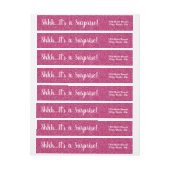 PINK Glitter SURPRISE Wrap de Etiketten van het Ad (Vel)