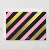 Pink Glitter Sweet 16 foto verjaardag uitnodiging (Achterkant)