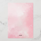 Pink Glitter Sweet 16 Verjaardag Uitnodiging voor (Achterkant)