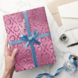 Pink Glitter XOXO Cadeaupapier<br><div class="desc">Roze Glamour Glitter Xoxo Love</div>