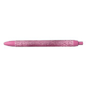 Pink Glitter XOXO Zwarte Inkt Pen (Voorkant)