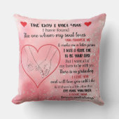 Pink Glittered Romantic Love Quote Kussen (Voorkant)