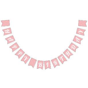 Pink Glitters Verjaardag van het Meisje Vlaggetjes