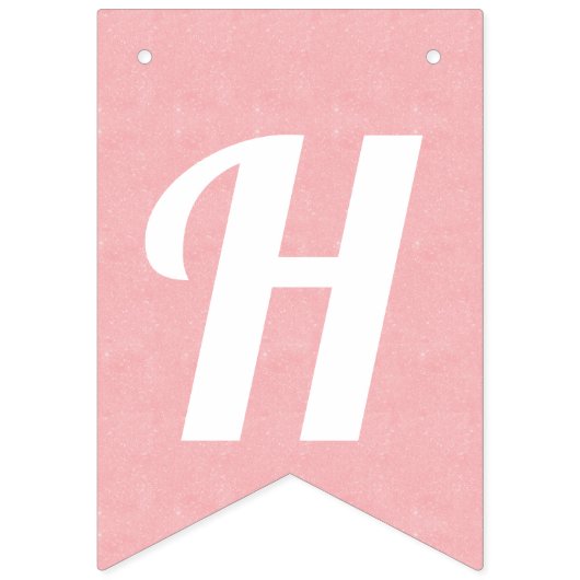 Pink Glitters Verjaardag van het Meisje Vlaggetjes (Tweede vlag)