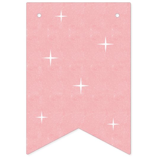 Pink Glitters Verjaardag van het Meisje Vlaggetjes (Eerste vlag)