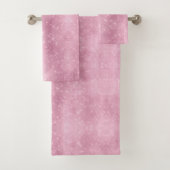 Pink Glitzy Chic Glam Sparkle Bad Handdoek (Insitu)