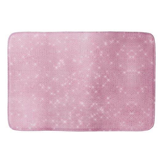 Pink Glitzy Chic Glam Sparkle Badmat (Voorkant)