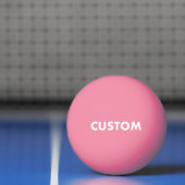 PINK GLOW IN THE DARK Custom Table Tennis Balls Pingpongbal (Net)