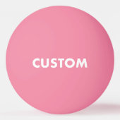 PINK GLOW IN THE DARK Custom Table Tennis Balls Pingpongbal (Voorkant)