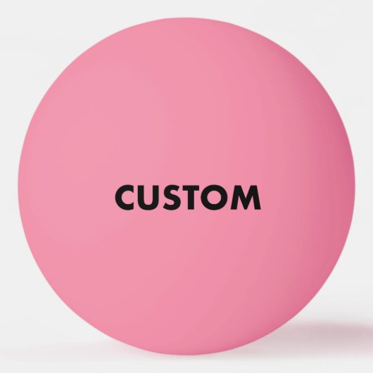 PINK GLOW IN THE DARK Custom Table Tennis Balls Pingpongbal (Achterkant)