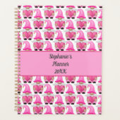 Pink Gnomes Hearts Woodland Scandinavian Cute Planner (Voorkant)