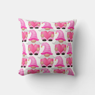 Pink Gnomes Woodland Scandinavian Cute Schattig Kussen