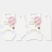 Pink Gold Adventure Hot Air Balloon Baby shower Bedankdoosjes (Ongevouwen)