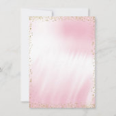 Pink Gold African American Princess Baby shower Kaart (Achterkant)