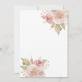 Pink Gold African Princess Tutu Baby shower Kaart (Achterkant)