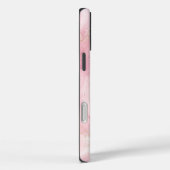 Pink Gold Agaat Marble Name Script Case-Mate iPhone Case (Achterkant / Rechts)