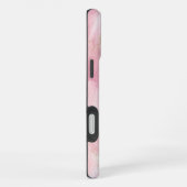 Pink Gold Agaat Marble Name Script iPhone Hoesje (Rechterkant)