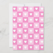 Pink Gold Alice in Wonderland Birthday Tea Party Kaart (Achterkant)