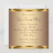 Pink Gold All Occasion Party Uitnodigingen (Achterkant)