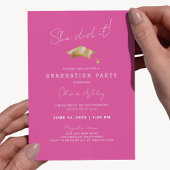 Pink Gold Arch Foto Afstuderen Kaart