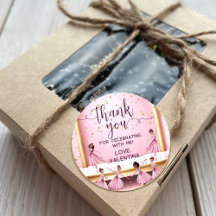 Pink & Gold Ballet Stage Ballerina Dank u