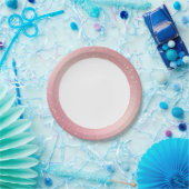 Pink Gold Bling Verjaardag Papieren Bordje (Feest)