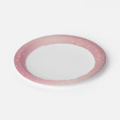 Pink Gold Bling Verjaardag Papieren Bordje (Gekanteld)
