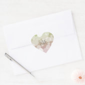 Pink Gold Bokeh Liefde Hart Sticker (Envelop)
