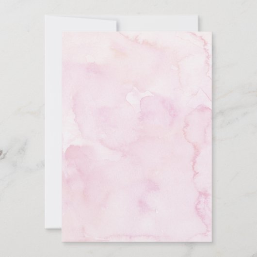 Pink Gold Bow Birthday Kaart (Achterkant)