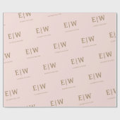 Pink Gold Branded Zakelijke Verpakking Cadeaupapier (Vlak)