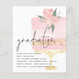 Pink Gold Cake Graduparty