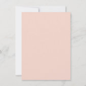 Pink Gold Calligraphy Baby shower Bedankt Card Kaart (Achterkant)