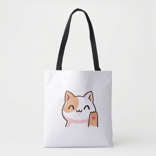 Pink Gold Cat Baby Tote Bag (Voorkant)