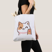 Pink Gold Cat Baby Tote Bag (Dichtbij)