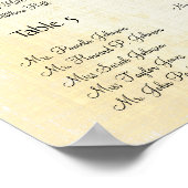 Pink Gold Cherry Blossom Love Bird Weddenschap Poster (Hoek)