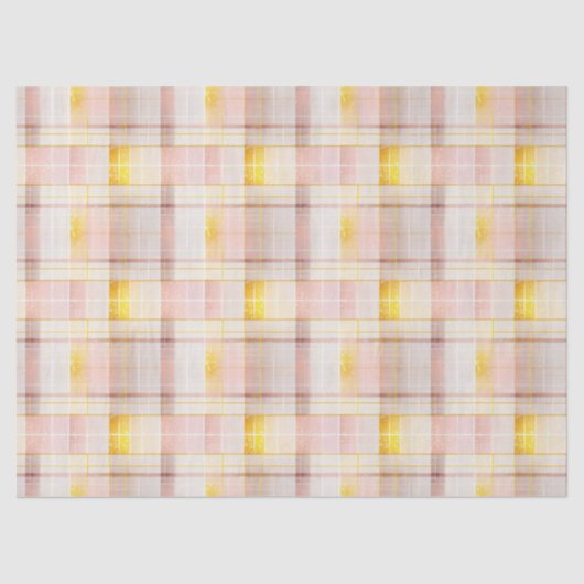 Pink Gold Christmas Pattern#7 ID1009 Tissuepapier (Voorkant)