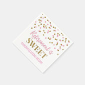 Pink Gold Confetti Retirement is geweldig Servet (Hoek)