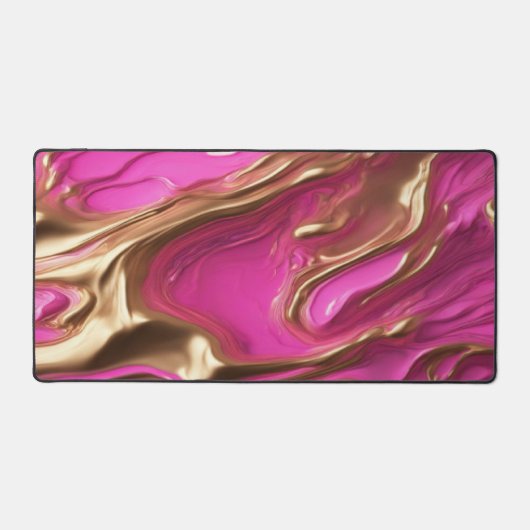 Pink & Gold- Desk Mat (Voorkant)