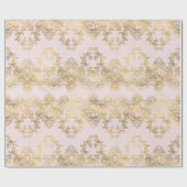 PINK GOLD ELEGANT  BIRTHDAY WEDDING WRAP CADEAUPAPIER (Vlak)