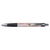 Pink & Gold Elegant Paint Purple Name Pen (Achterkant)