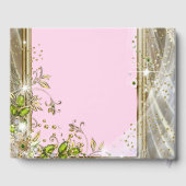 Pink Gold Ethnic Princess Baby shower gastenboek (Achterkant)