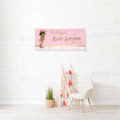 Pink Gold Ethnic Princess Baby shower Spandoek (Insitu)