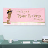 Pink Gold Ethnic Princess Baby shower Spandoek (Beurs)