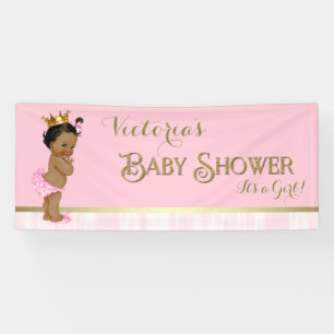 Pink Gold Ethnic Princess Baby shower Spandoek