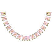 Pink Gold Etnische Ballerina Baby shower Vlaggetjes (Alle)