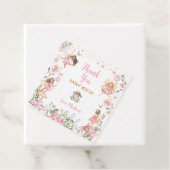 Pink Gold Fairy Princess Tea Party Favor Labels (In situ)