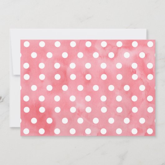 Pink Gold Floral Christening uitnodiging (Achterkant)